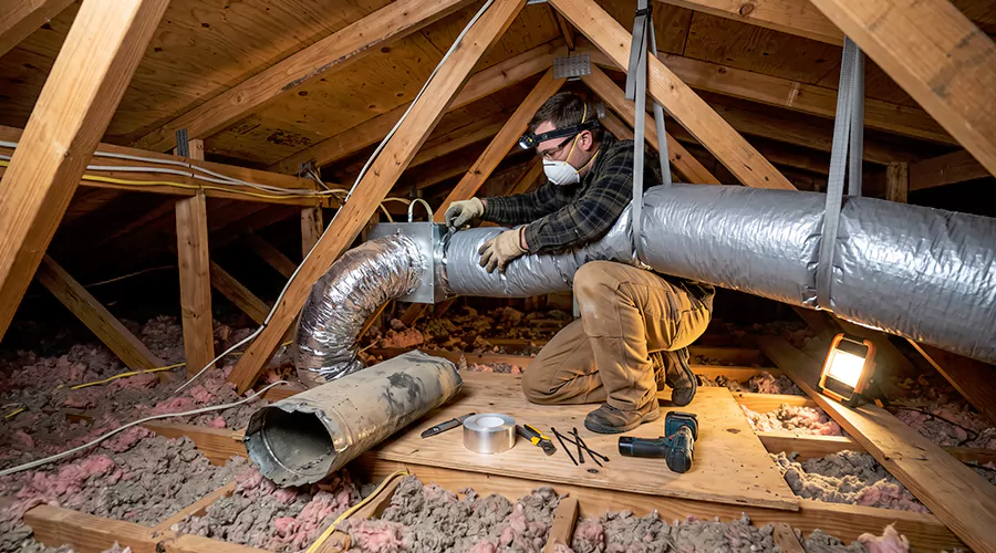 How to Replace Ductwork in an Attic?