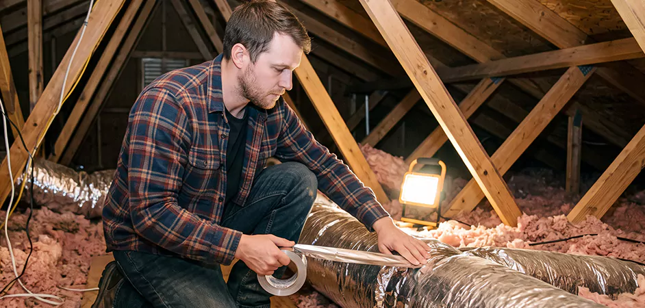 Attic Duct Sealing and Insulation in Newark