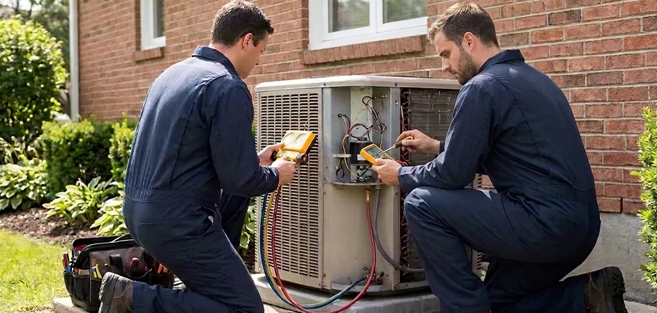 Heat Pump Inspection in Newark