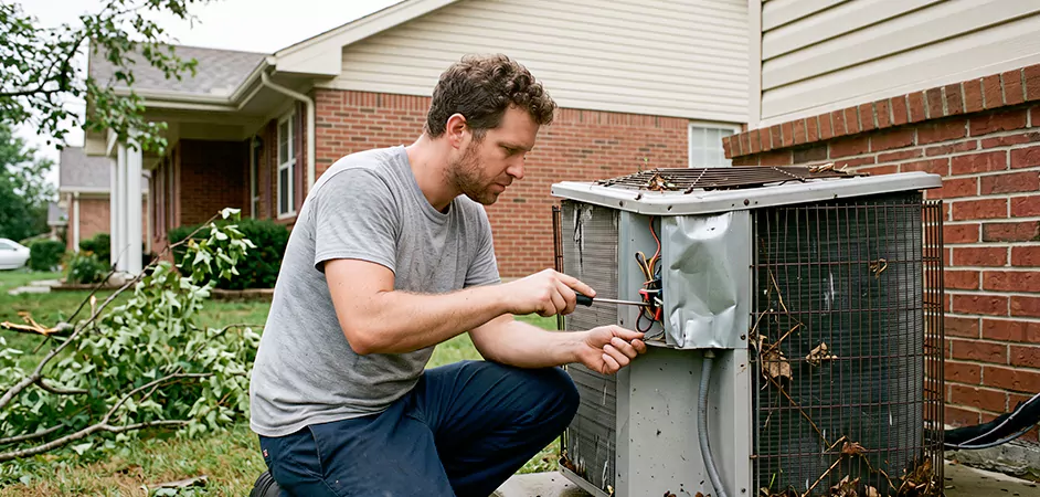 Storm Damage HVAC Restoration in Newark