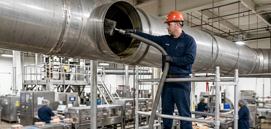Food Processing Facility Duct Cleaning in Newark