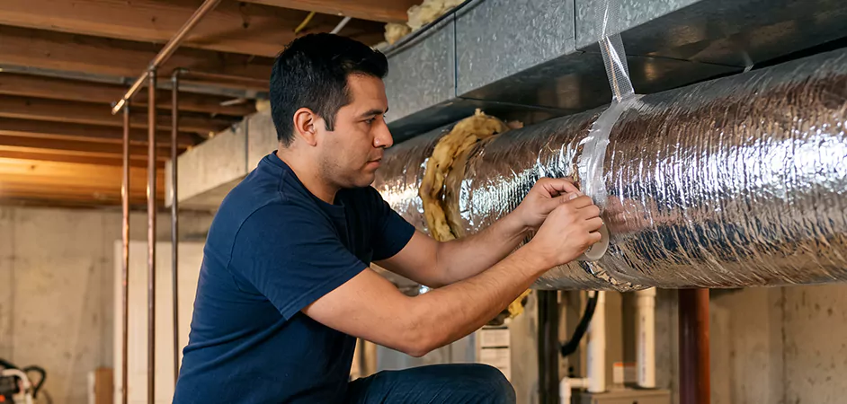 Duct Insulation Upgrade in Newark