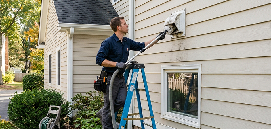 Exterior Vent Cap Cleaning in Newark